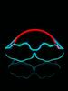 Wireless EL luminous glasses LED disco pixel sunglasses KTV bar concert flash atmosphere online celebrity party