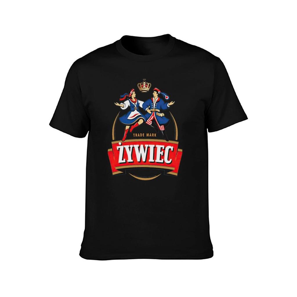 Vintage Zywiec Beer T-Shirt Plus Size Clothes Quick Drying Essential T Shirt Korean Fashion Mens Graphic T-shirts Hip Hop