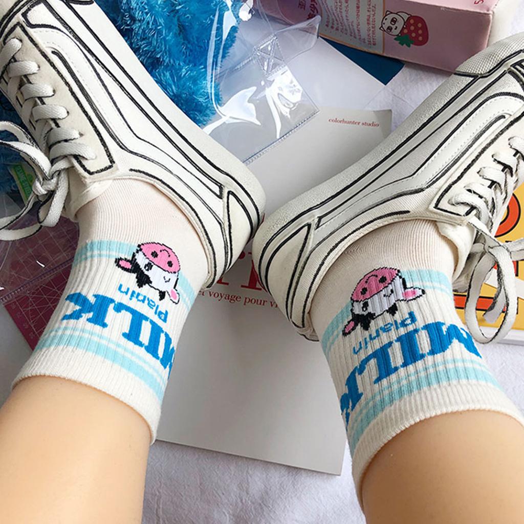 5 P Women's Socks Fruit Socks Fashion Casual Socks Novelty Crew Socks Sweet Cute Fun Socks Cotton Comfortable Socks