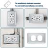 4Pcs Electrical Receptacle Wall Plate Switches Covers Socket Plate Wall Panel Light Switches Socket Cover Easily Install