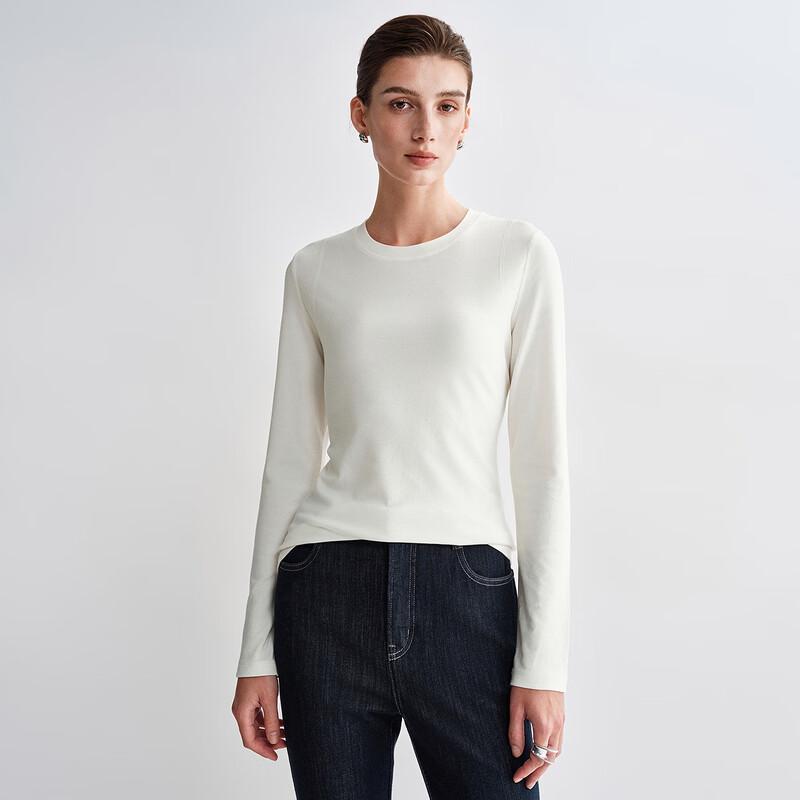 Women's Slim Fit Narrow-Shoulder Long Sleeve T-Shirt