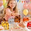 12 Pack Farm Animal Party Boxes with Handles, Candy Gift Boxes for Kids Birthday and Christmas Party Favors
