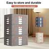 3Pcs Stackable Storage Boxes Reusable Linen Carrying Container Waterproof Closet Zippers Container for Holiday Decorations Books
