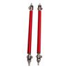 2 Pcs Bumper Lip Diffuser Rod 15cm Stretchable Stainless Steel Splitter Support Tie Pull Bar Red