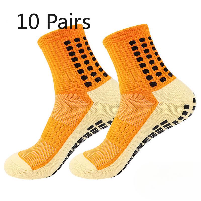 10 Pairs of Men's Spring and Autumn Running Basketball Football Sports Towel Bottom Non Slip Tube Socks