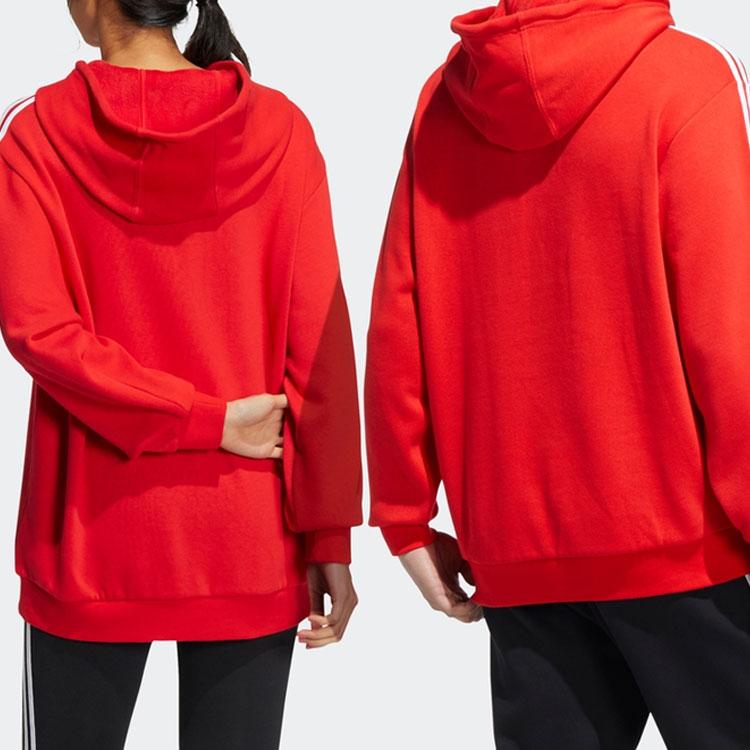 Adidas Neo Sesame Street Co-Branded U Ss Hdy Elmo Casual Sport Striped Hoodie Unisex Hoodie Red HD7300