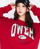AMES-WORLDWIDE Qwer Basic Applique Sweatshirt Red