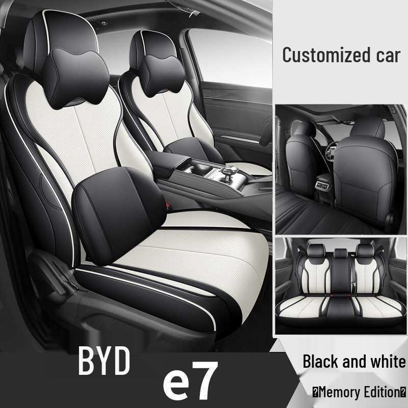 2026 BYD E7 Car Seat Cover - Perforated Leather, Breathable, Full Coverage, All-Season Cushion