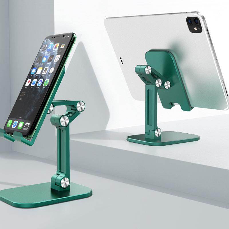Foldable Phone Stand Desktop Tablet Holder Adjustable Live Stream Bracket Multi Angle Anti Slip Portable for iPhone iPad Samsung