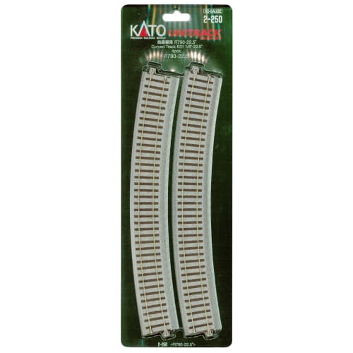 KATO HO Gauge Curved Track R790-22.5 (4 Tracks) 2-250 Model Railroad Supplies