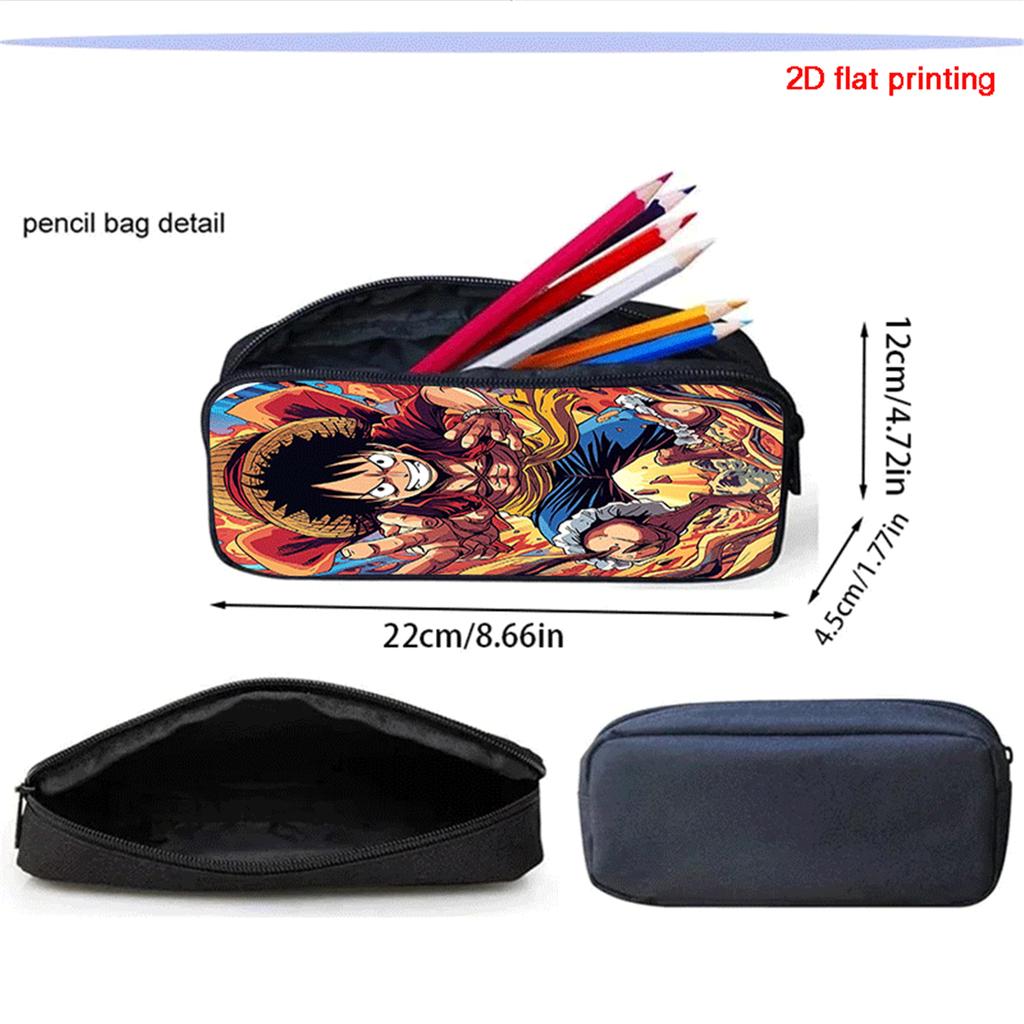 15 Inch One Piece 3-in-1 Backpack Set Unisex for Boys and Girls Age 6-10, Light Weight School Kit with Lunch Bag & Pencil Case