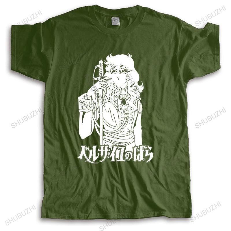 Unisexs Rose Of Versailles T Shirts Short Sleeves Cotton Tshirt Unique Tshirt Casual Kawaii Unisexga Lady Oscar Tees Slim Fit Clothes
