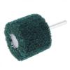 1/2pcs 6mm Shank Flap Fiber Cylindrical Grinding Head Sanding Wheel Scouring Pad Abrasive Brush For Stainless Steel Polishing
