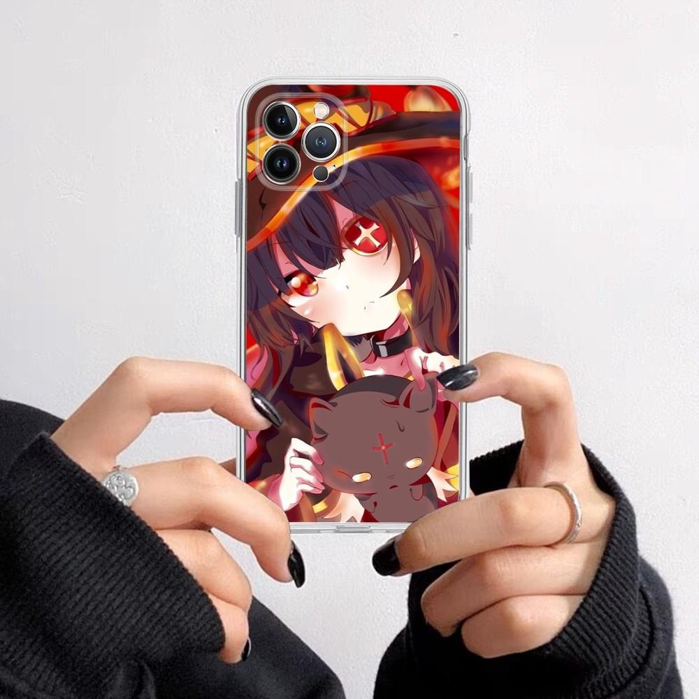 Megumin Phone Case for iPhone 16 15 8 7 6 6S Plus X SE XR XS 14 11 12 13 Mini Pro Max Mobile Case
