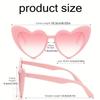 20 Pieces of Pink Heart-shaped Glasses Suitable for Women Retro Bridal Wedding Party Accessories Perfect for Birthdays