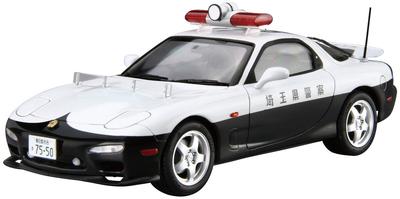 Aoshima Bunka Kyozai Scale The Model Car Series SP Mazda FD3S Radar Patrol Car 1998 Plastic Model 1/24 RX-7