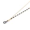 Double-layer acrylic black diamond copper bead chain glasses chain, fashion glasses mask accessories women