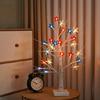 Glowing Plastic Patriotic Tree LED Light Illuminated LED Independence Day Tree Ornament For Tabletop Shelf and Garden