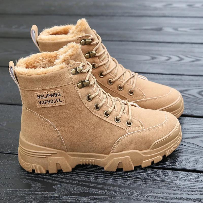 Shoes For Women With Laces Womens Snow Boots High Platform Korean Lace-up Stylish And Low Price Spring 2024 Y2k Fashion