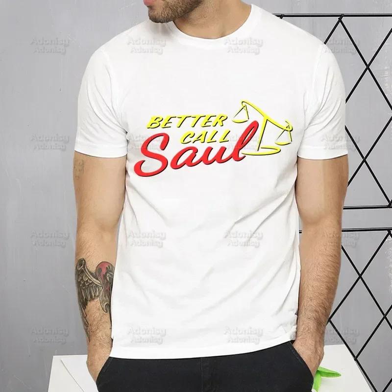 Better Call Saul Funny T Shirt Men New Casual Short Sleeve TV Series Breaking Tshirt Homme Manga Unisex T-shirt Tees