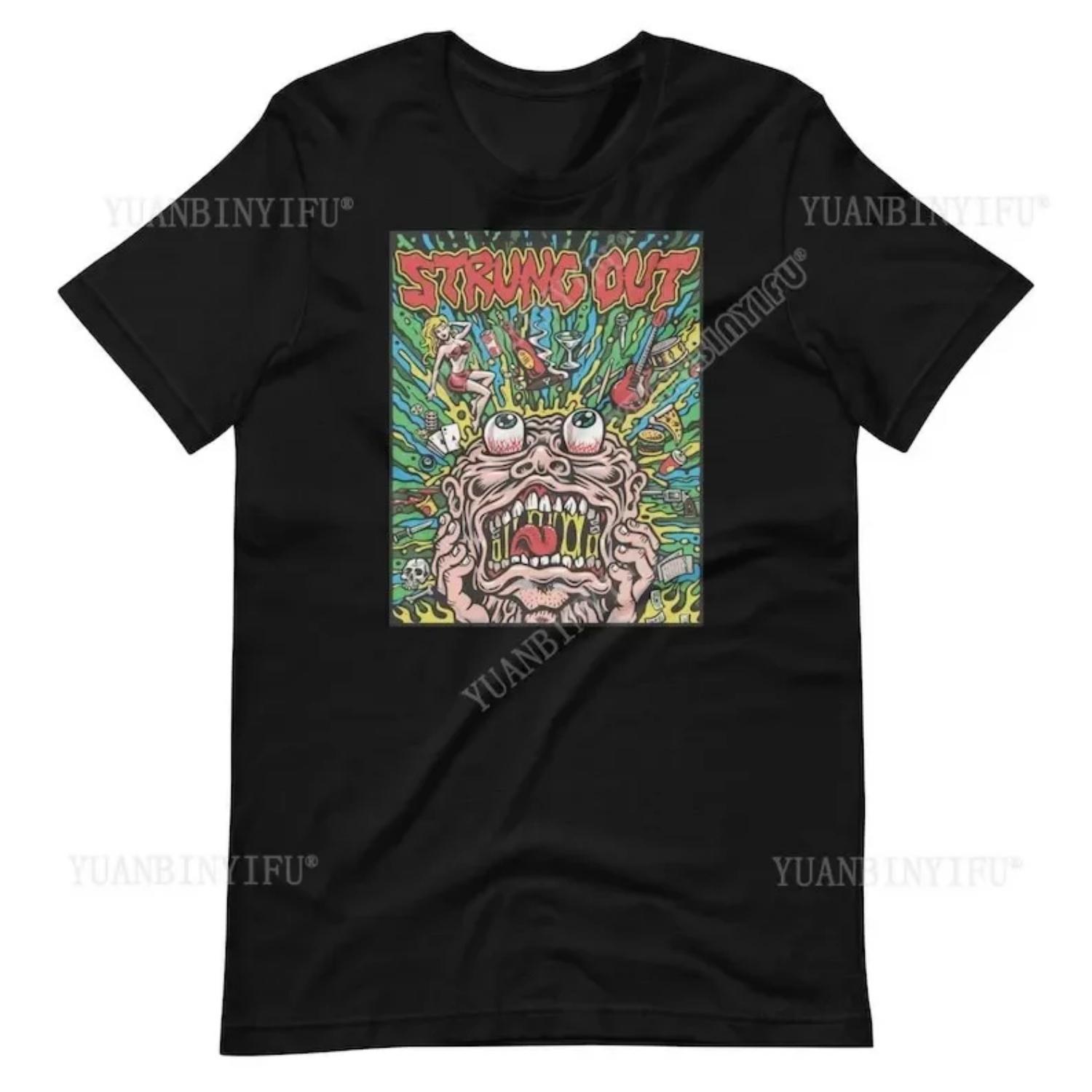 

Strung Out Premium T-Shirt Punk Band Merch Hardcore Punk Gifts for Punks S чёрный