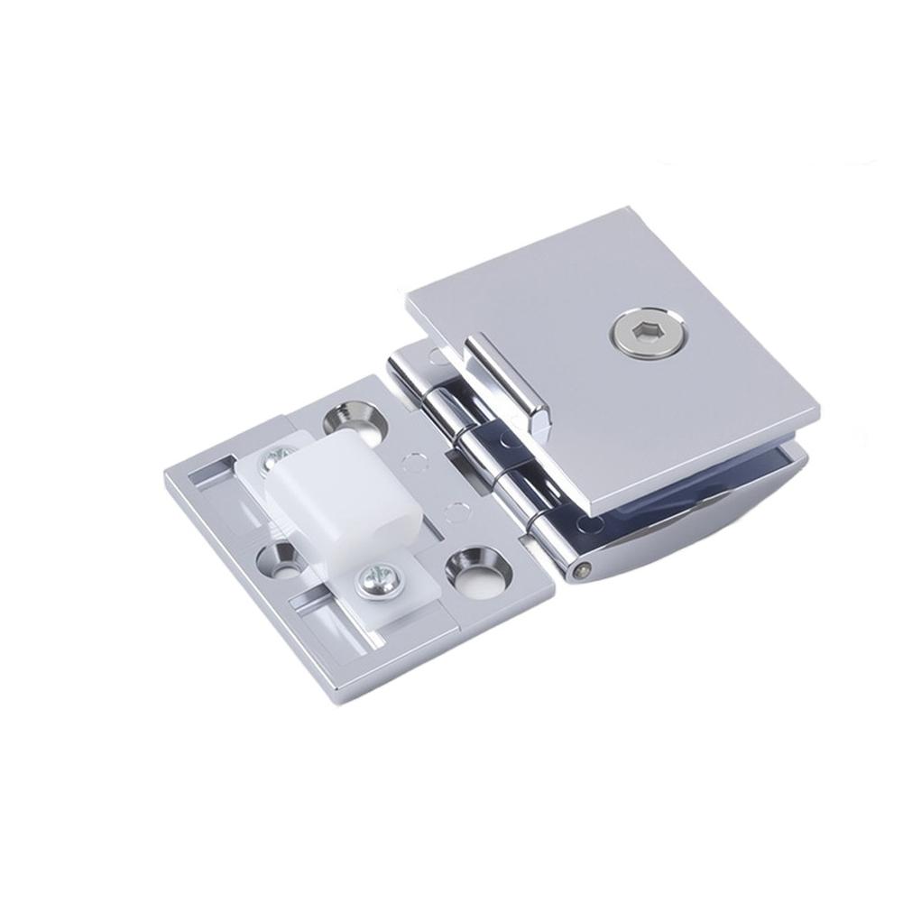 glass door hinge waterproof rust resistant Display cabinet hinge for 6 to 8mm glass zinc alloy spring loaded adjustable pivot