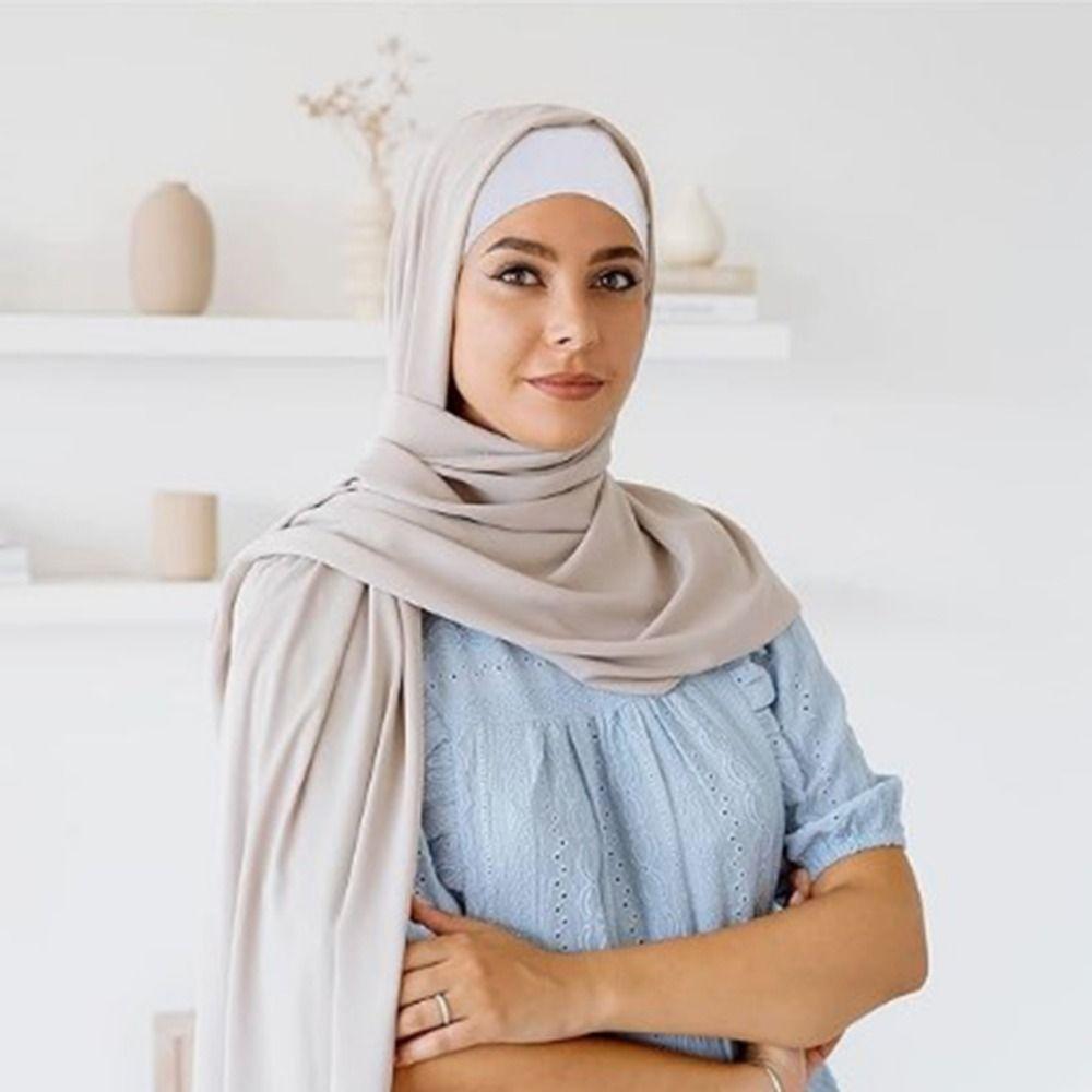 Breathable Headscarf Hat Adjustable Muslim Bonnet Fashion Accessories Inner Caps  Muslim Women
