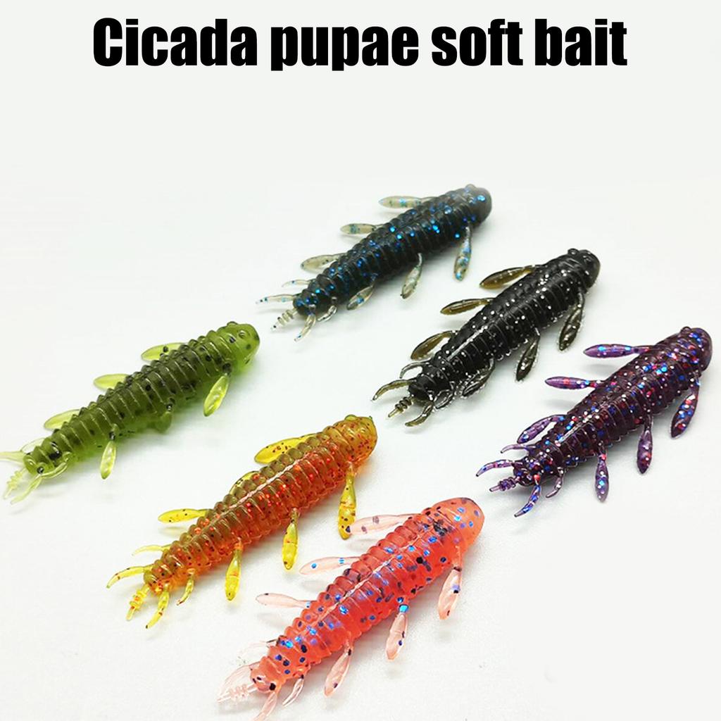 8 Stück Würmer Angelköder Weichplastik Angelköder Angelköder Köder Wacky Rigs Barsch Forelle Angeln Würmer Köder Set