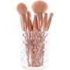 Makeup Brush Storage Transparent Cosmetic Storage Dustproof Bucket Cosmetic Brush Holder Cup Pen Holder For Dressing Table
