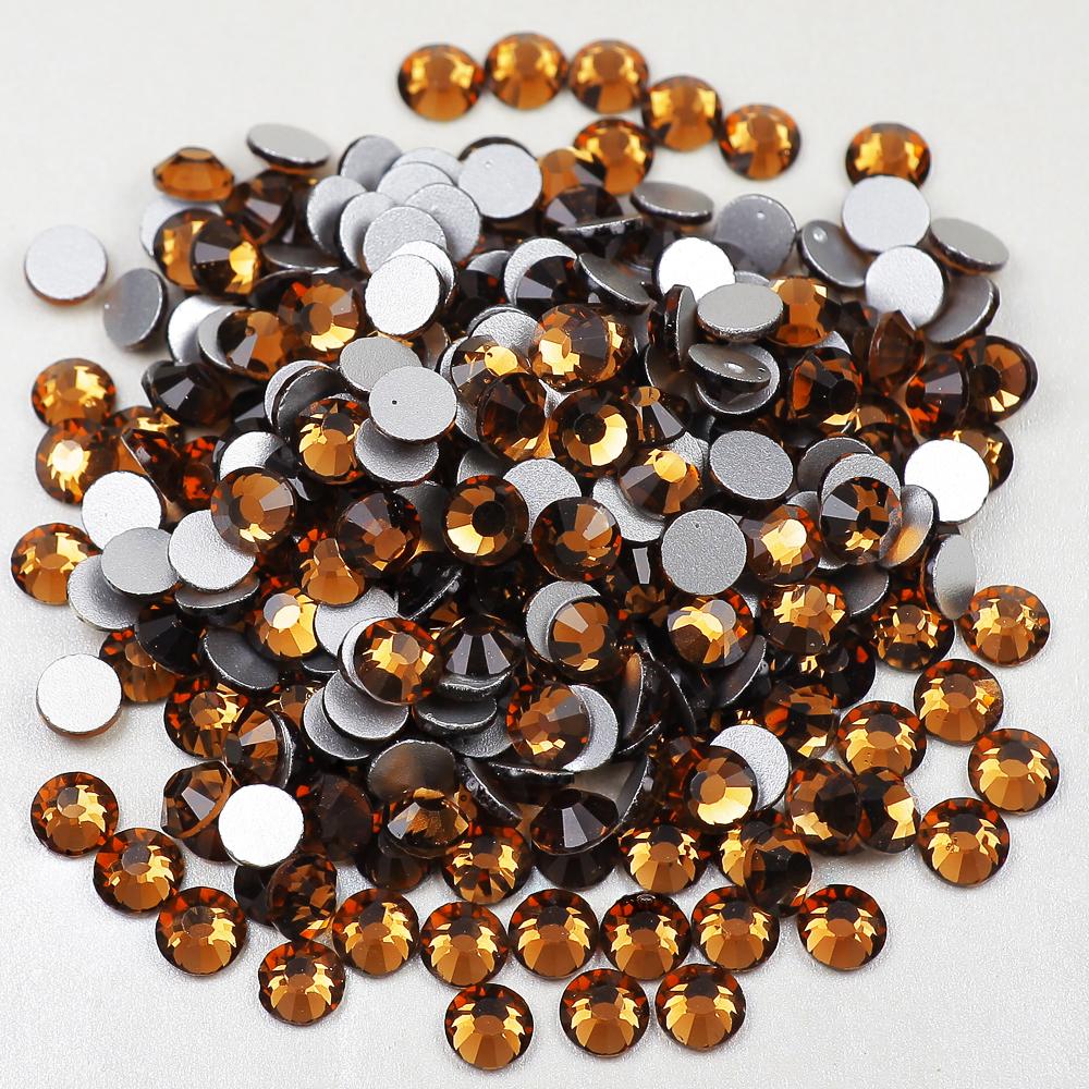 Crystal Ab Mixed Size Ss3-ss20 Bulk Package Non Hotfix Rhinestones Flat Back Rhinestones for Nail Art
