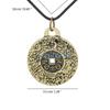 HX6F Bronze Amulet Charm Necklace Fashionable Neckchain Symbolic Collarbone Chain Adjustable Chokers Accessories for Women