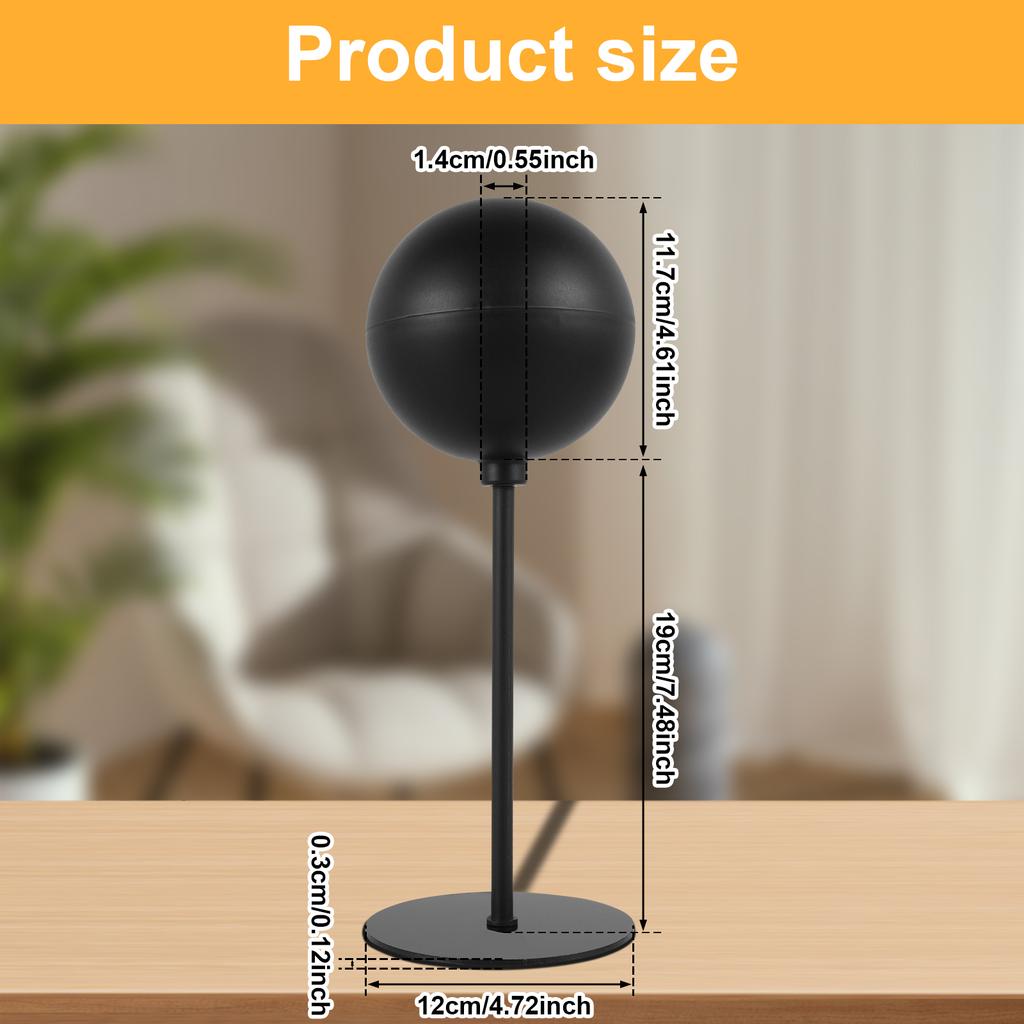 Vertical Motorcycle Helmet Rack Floor-Standing Helmet Stand and Wall Mounted 180° Rotating Helmet Display Holder Hat Stand