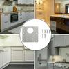 Stainless Steel Hinge Repair Plate Acccessories Cupboard Door Drawer