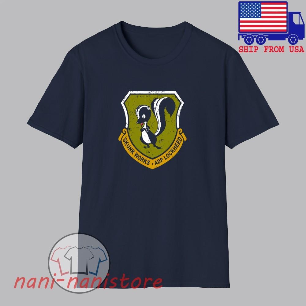 Lockheed Martin Skunk Works Men#039;s Navy Size S5XL Unisex T-Shirt S