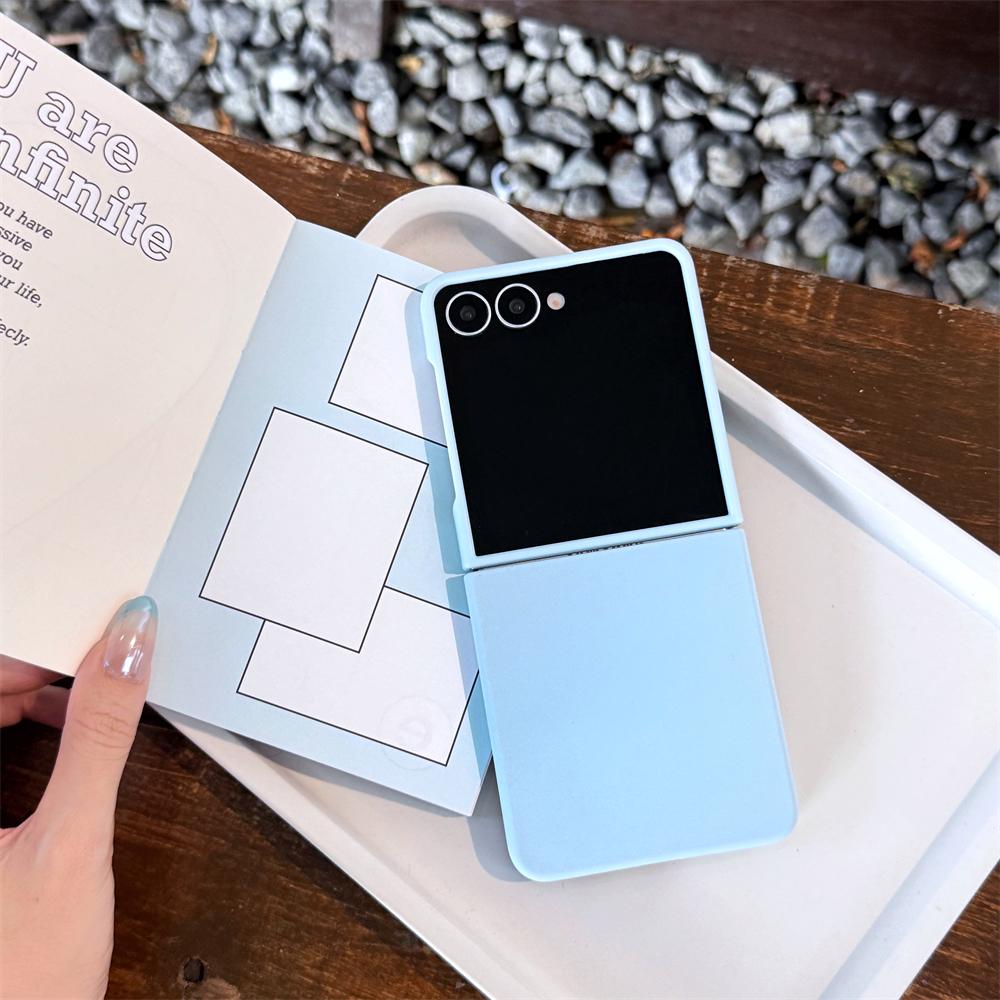 Custodia Originale in Silicone Liquido Morbido Per Samsung Galaxy Z Flip 7 6 5 Colori Caramella Opaca Antiurto Copertura Ultra Sottile Flip7