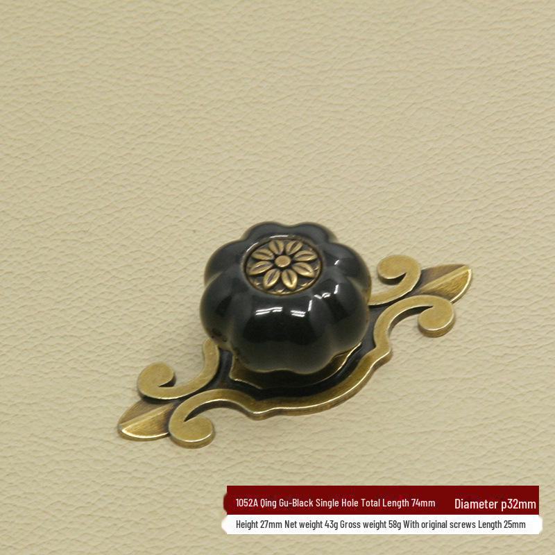 Χρωματιστές Κεραμικές Λαβές Κολοκύθας για Μοντέρνα Κινέζικα Ντουλάπια και Συρτάρια