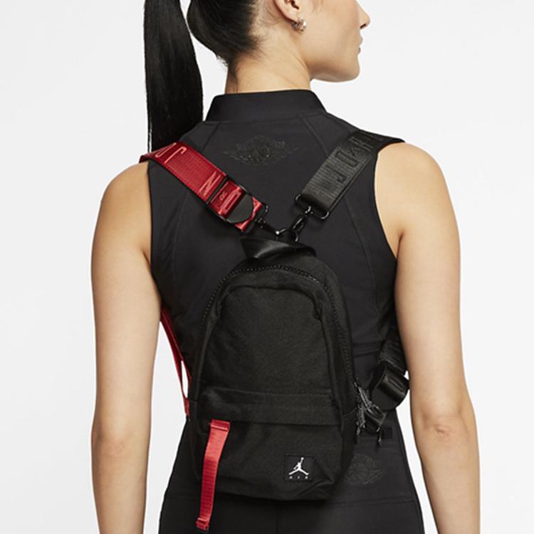 Jordan Multifunctional Two-Way Crossbody Backpack Unisex Backpack Black CU3285-010