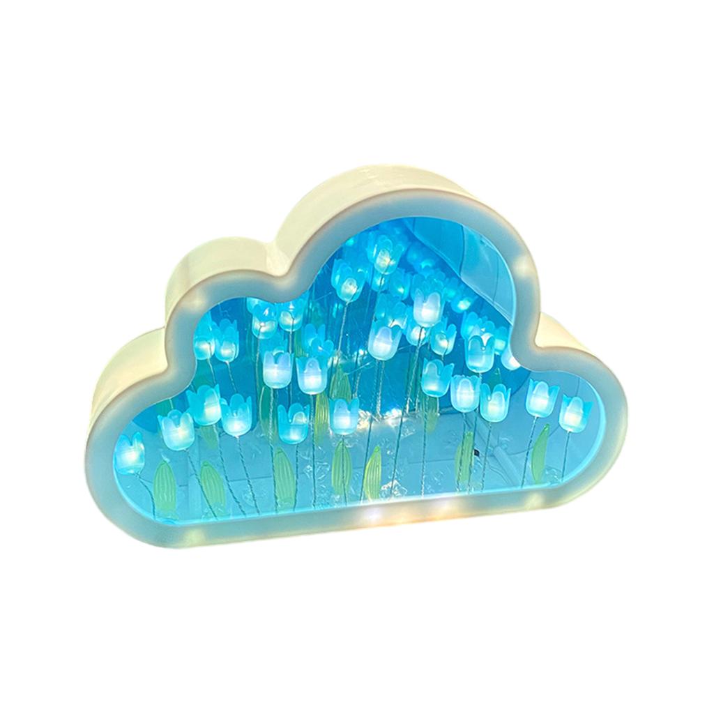 Creative Handmade Gift DIY Cloud Fortulip LED Night Light ForTulip Cloud Flower Sea Night View Lamp