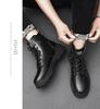 2023 Autumn Men's British Style High-Top Martin Boots: Trendy Casual Workwear Safety Shoes