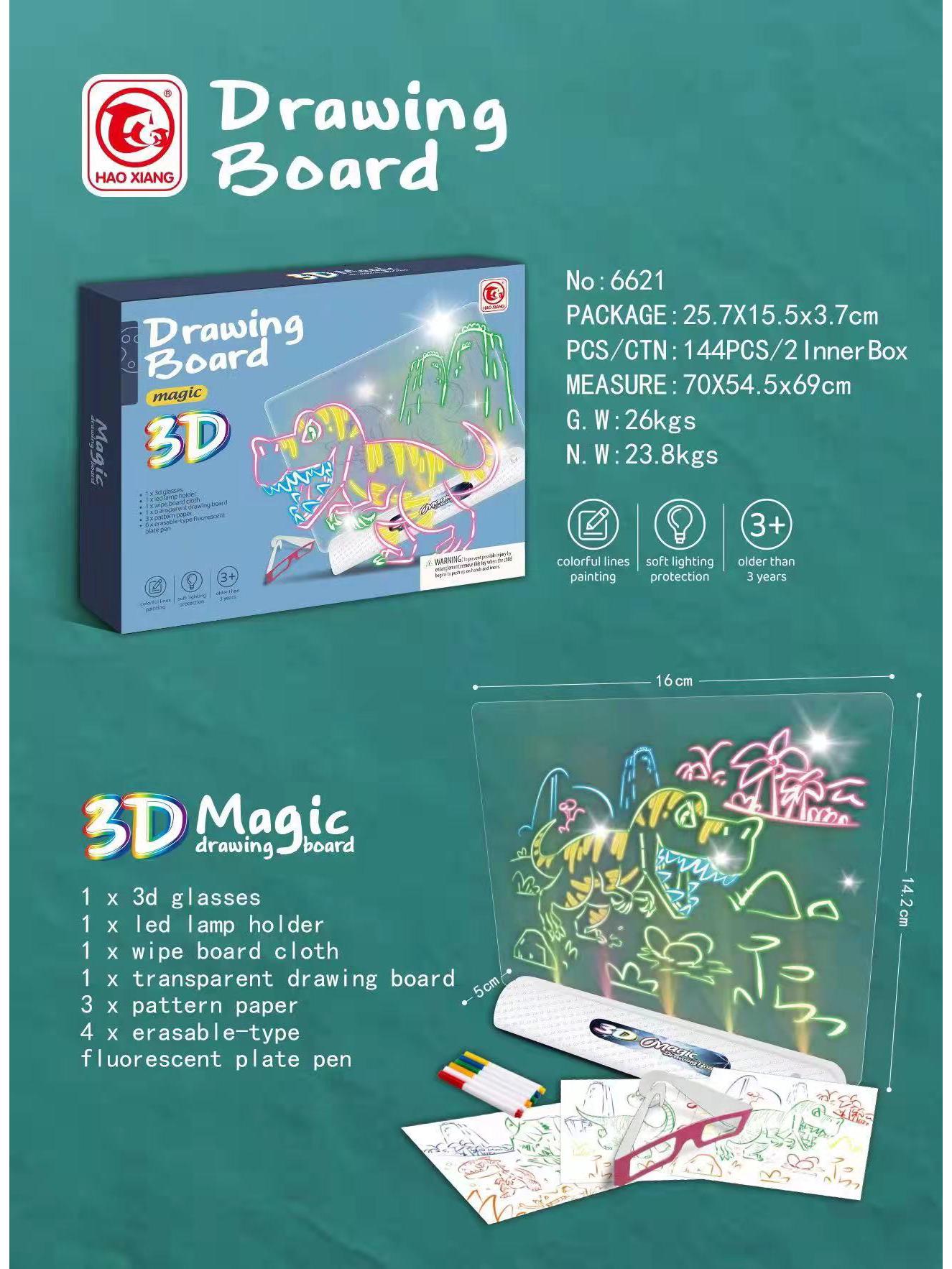 

3D Luminous Children s Magic Doodle and Drawing Board