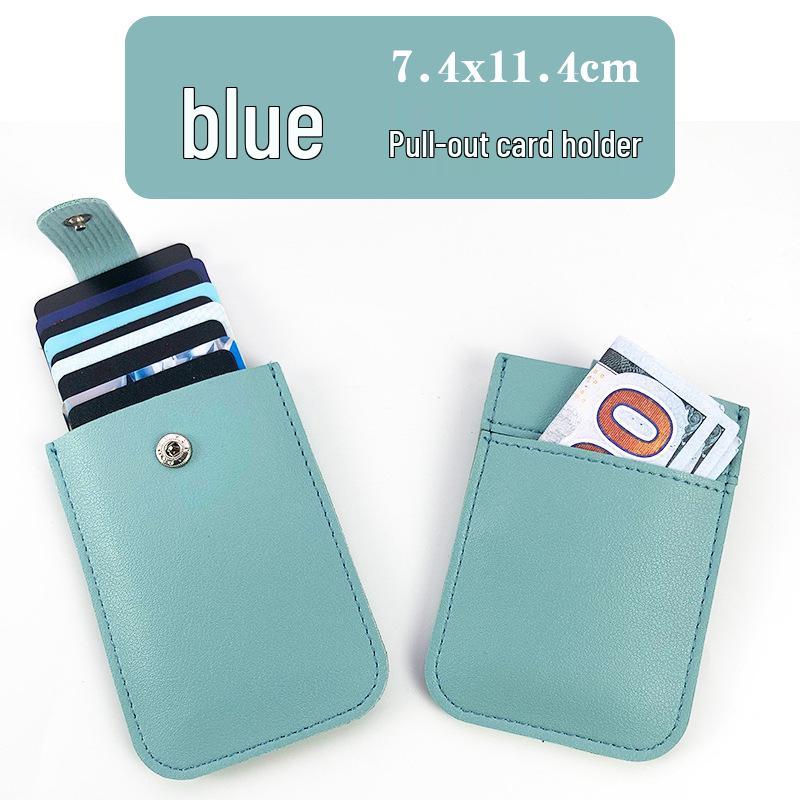 Exquisite Anti-Theft RFID Leather PU Card Holder: Universal, Spacious, & Stylish for Women
