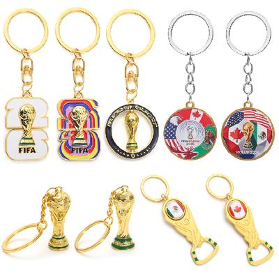 Llavero Copa Mundial de la FIFA 2026 Abrebotellas Copa del Mundo Llavero Trofeo de Aleación Copa del Mundo Colgante para Mochila Regalos para Fans