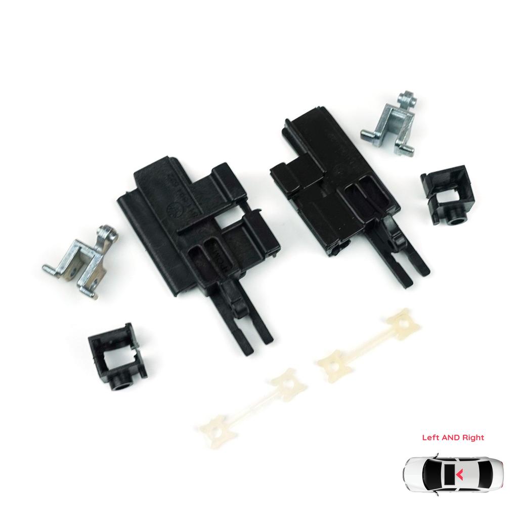 BSR535+BSR536 8 Delar Taklucka Glidskena Vänster Höger Reparationssats för BMW 5-serien E39 1996-2003 4/5 Dörrar X5 E53 2000-2006 811694522 811694523