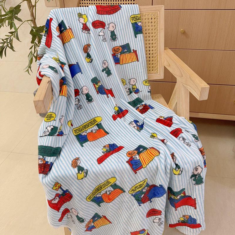 Shining Planet Girl Flannel Blanket | Warm Four Seasons Office Nap Air Conditioning Blanket