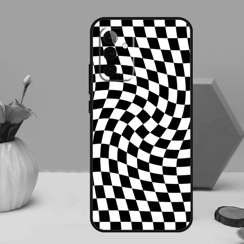 Check Orange Green Moss Twist For Samsung Galaxy A26 A54 A34 A14 A52 A32 A12 A13 A33 A53 A15 A16 A36 A56 A06 A35 A55 Case