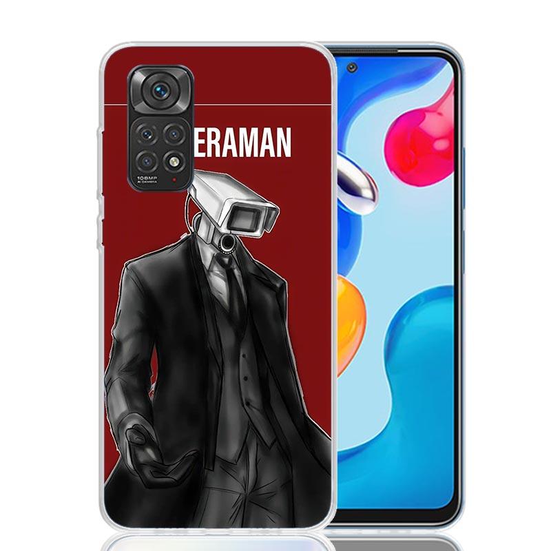 S-Skibidi Toilet Mobile Cell Phone Case For Xiaomi Redmi Note 13 14 15 Pro Plus 12S 12 14S 11S 11E 10 10S 11 11T 5G 4G Cover Coq