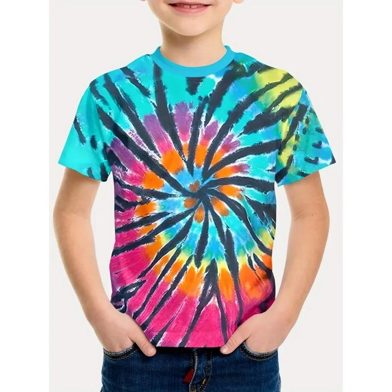 

Детская футболка с 3D-принтом, летняя новая футболка для мальчиков с 3D-сексуальным дизайном и градиентом, с круглым вырезом и короткими рукавами 170