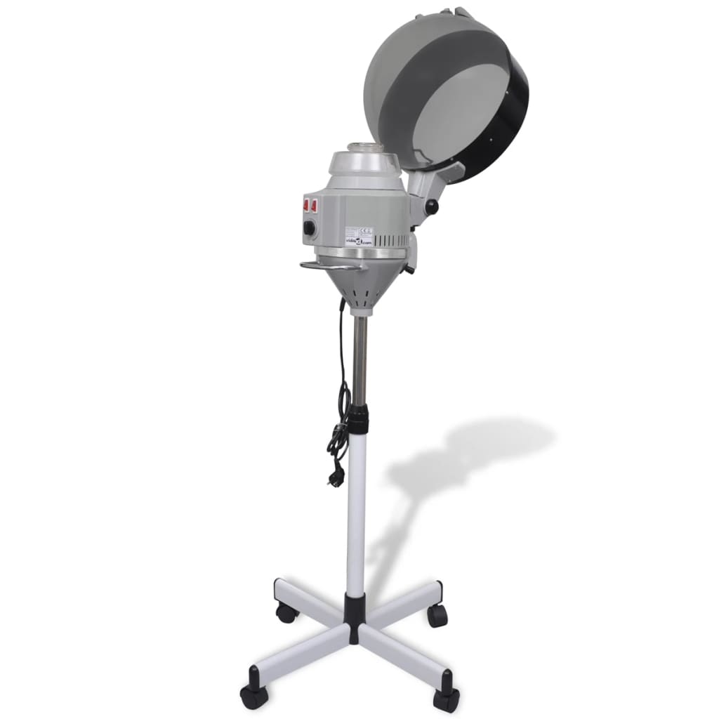 Hair steaming device on wheels