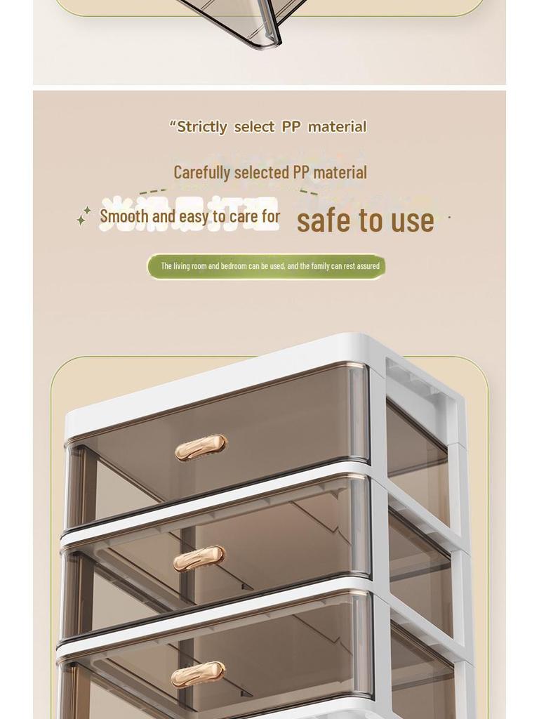 Plastic Drawer Desktop Organizer for Stationery and Cosmetics