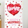 Valentine's Day Atmosphere Decor Stickers Heart-shaped Romantic Sweetheart Balloon Stickers For Glass Windows Display Windows